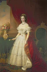 バイエルンの皇后エリーザベト（1837-98）、1863年
